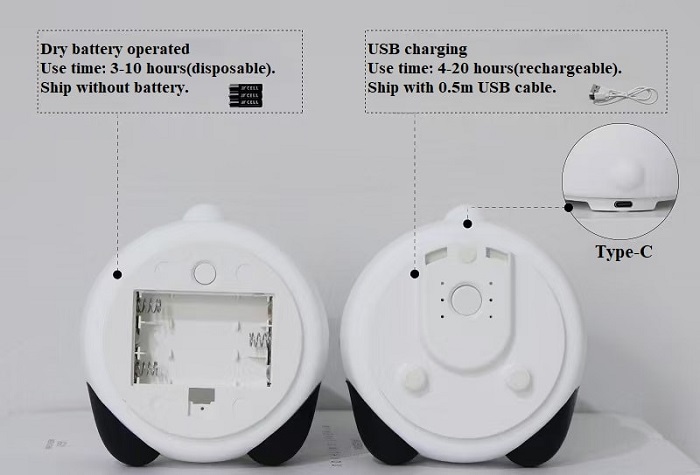 Panda Touch Silicone Lamp