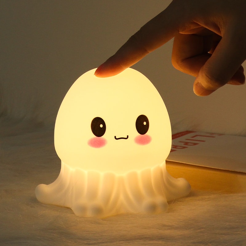 Silicone Jellyfish Bedside Night Light