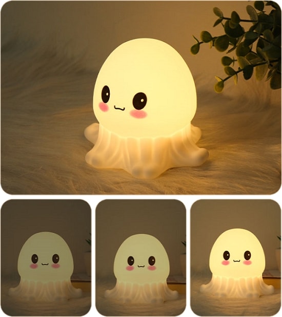 Silicone Jellyfish Bedside Night Light