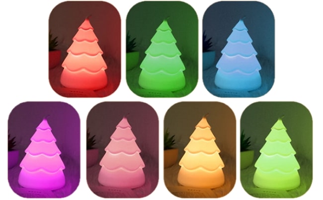 Silicone Christmas Tree Night Light