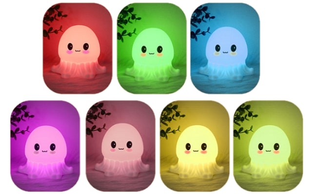 Silicone Jellyfish Bedside Night Light