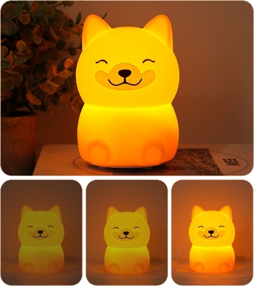 Cute Shiba Inu Silicone Lamp