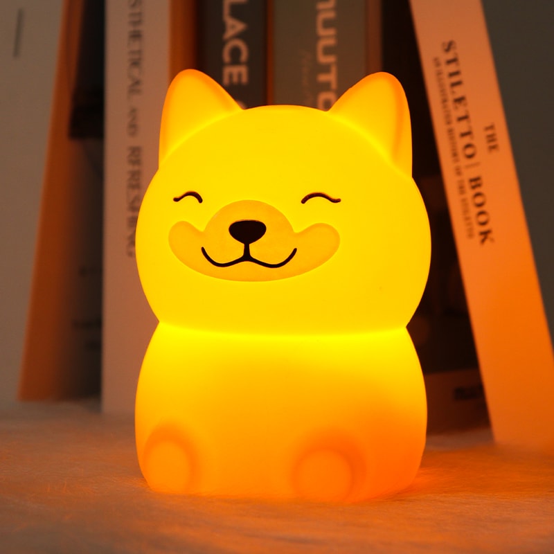 Cute Shiba Inu Silicone Lamp