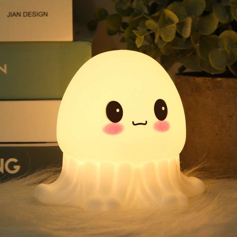Silicone Jellyfish Bedside Night Light