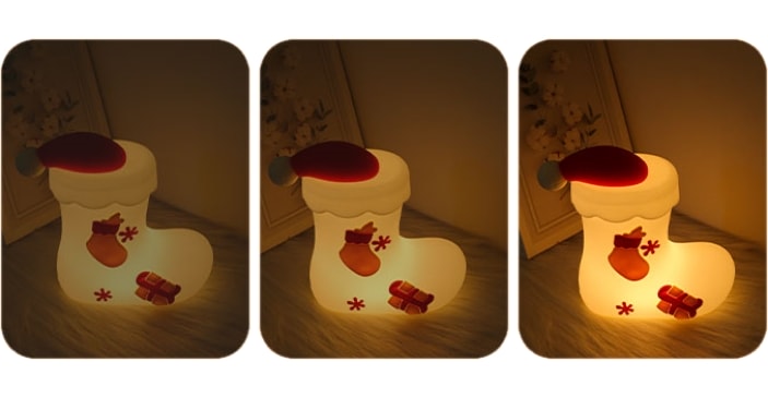 Christmas Stocking Touch Silicone Lamp