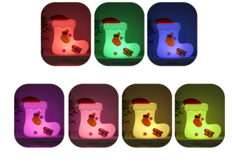 Christmas Stocking Touch Silicone Lamp