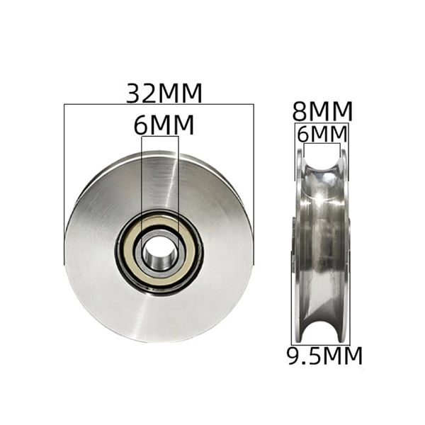 626ZZ Metal Pulley d6*D26*9.5