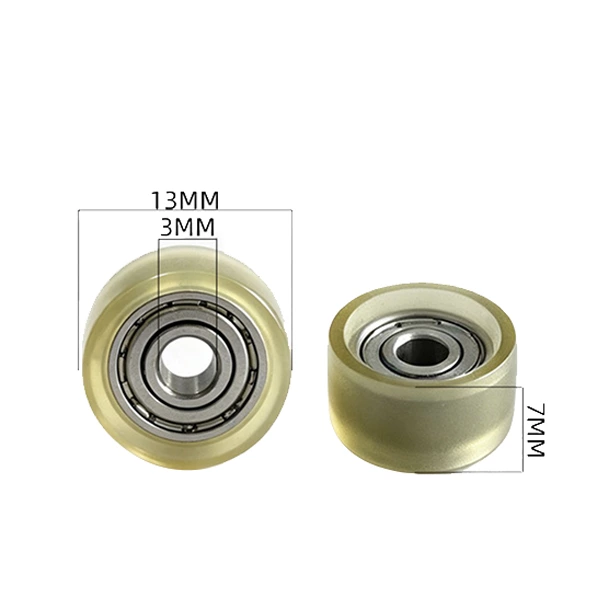 623ZZ PU Plastic Roller Pulley d3*13*7mm