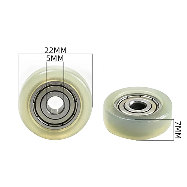 625ZZ PU Plastic Roller Pulley d5*22*7mm